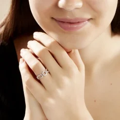 Marc Orian Bijoux Zirconium|Bagues > Bague Ela Argent Blanc Oxyde De Zirconium