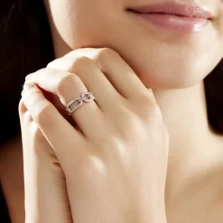 Marc Orian Bijoux Zirconium|Bagues > Bague Ela Argent Blanc Oxyde De Zirconium