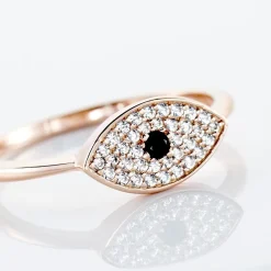 Marc Orian Bijoux Zirconium|Bagues > Bague Eldia Argent Rose Oxyde De Zirconium