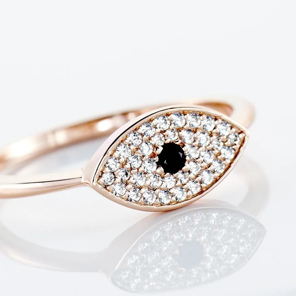 Marc Orian Bijoux Zirconium|Bagues > Bague Eldia Argent Rose Oxyde De Zirconium