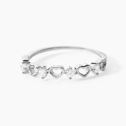 Bague Elonie Argent Blanc Oxyde De Zirconium