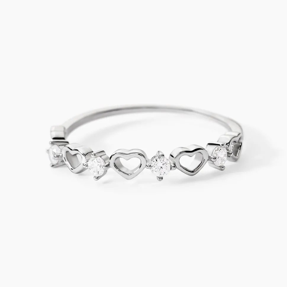 Bague Elonie Argent Blanc Oxyde De Zirconium