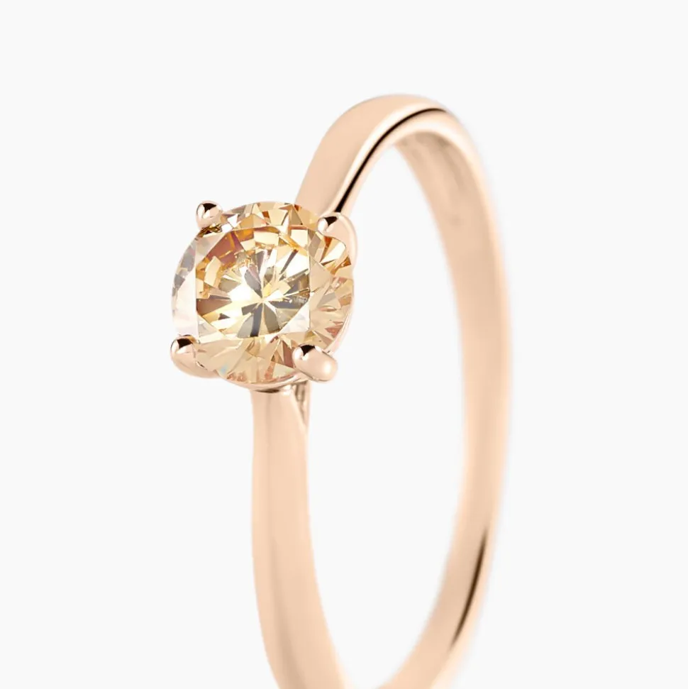 Bague Elyana Argent Rose Oxyde De Zirconium