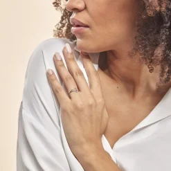 Marc Orian Bagues|Bagues Fiançailles > Bague Emma-lise Or Blanc Diamant