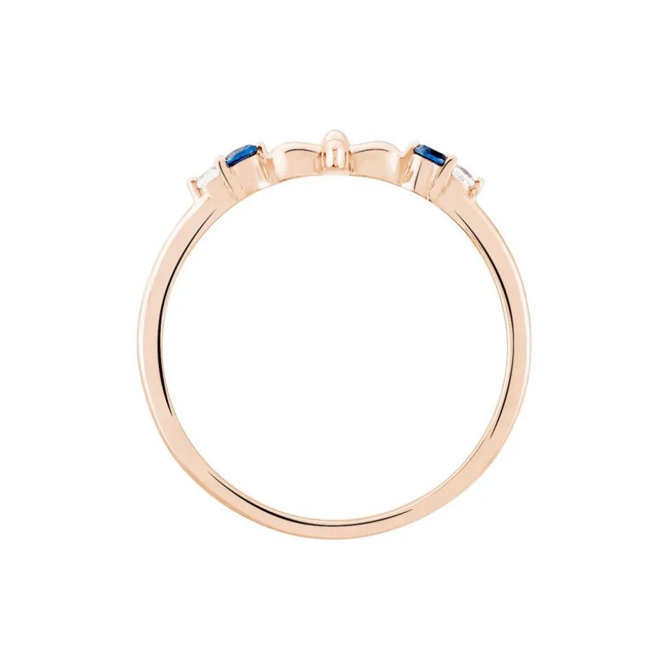 Bague Esia Argent Rose Oxyde De Zirconium