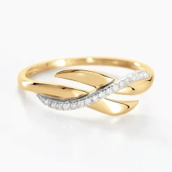 Bague Ester Or Jaune Diamant