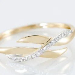 Bague Ester Or Jaune Diamant