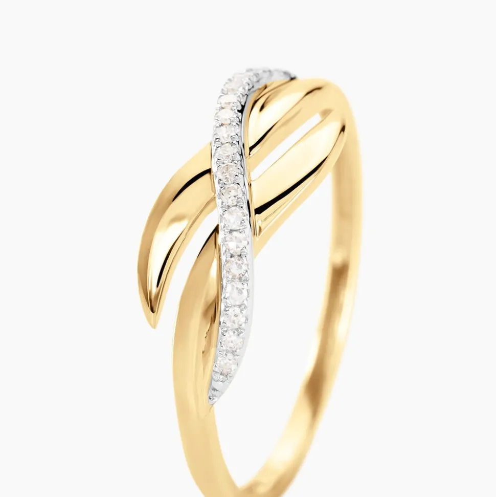 Bague Ester Or Jaune Diamant