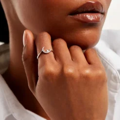 Bague Estrella Argent Blanc Oxyde De Zirconium