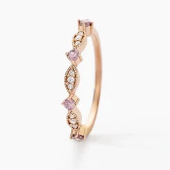 Marc Orian Bijoux Zirconium|Bagues > Bague Eugenie Argent Rose Oxyde De Zirconium argent rose oxyde cognac