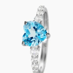 Marc Orian Anniversaire De Mariage|Bagues > Bague Fany Or Blanc Topaze Et Oxyde De Zirconium