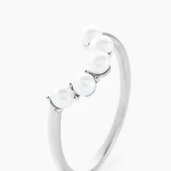 Bague Felisia Argent Blanc Perle De Culture