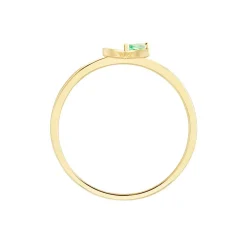Marc Orian Anniversaire De Mariage|Bijoux Émeraude > Bague Flower Power Or Jaune Emeraude Diamant
