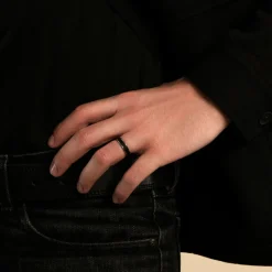 JOURDAN Bagues Homme|Bagues > Bague Gaetane Acier Blanc