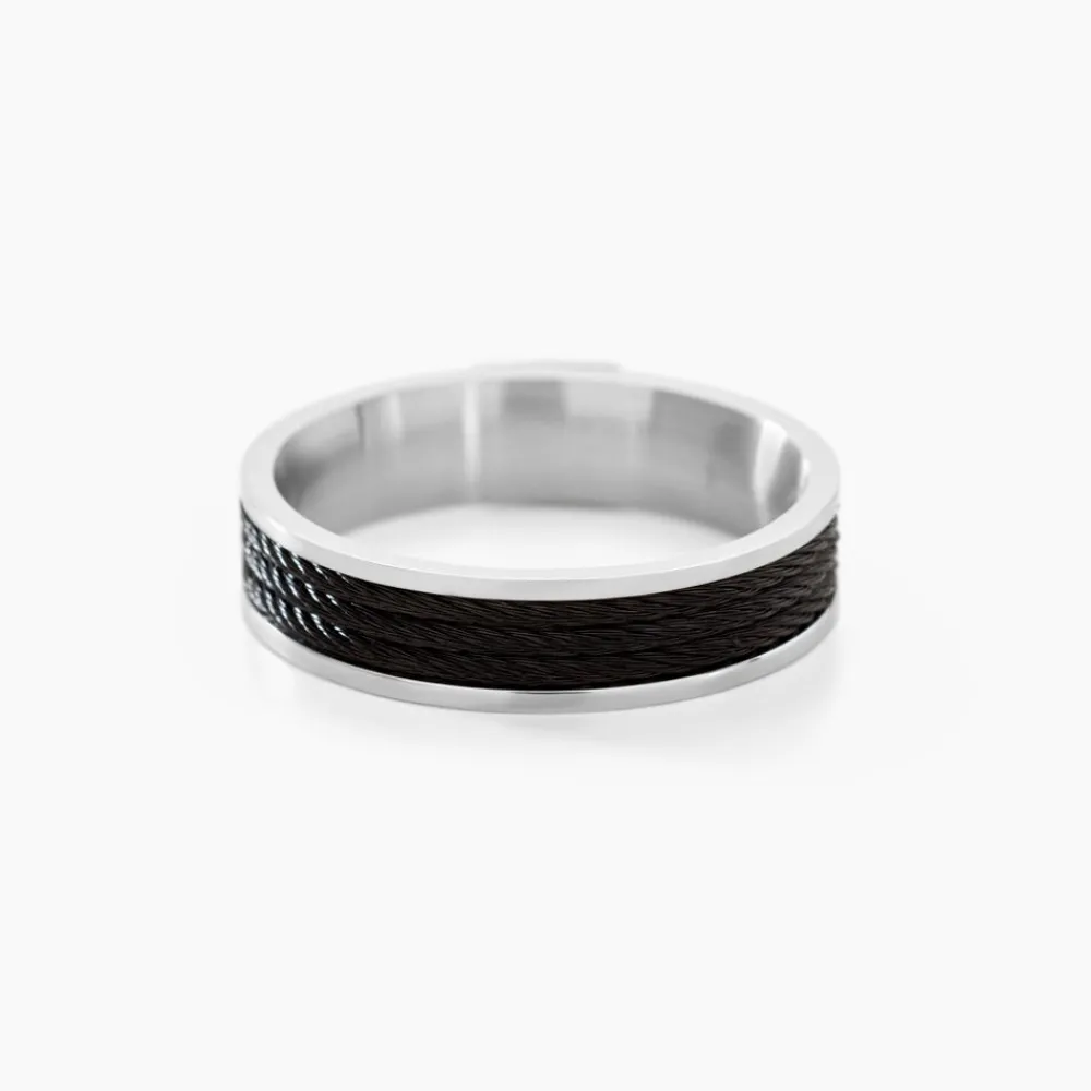 JOURDAN Bagues Homme|Bagues > Bague Gaetane Acier Blanc