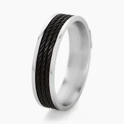 JOURDAN Bagues Homme|Bagues > Bague Gaetane Acier Blanc