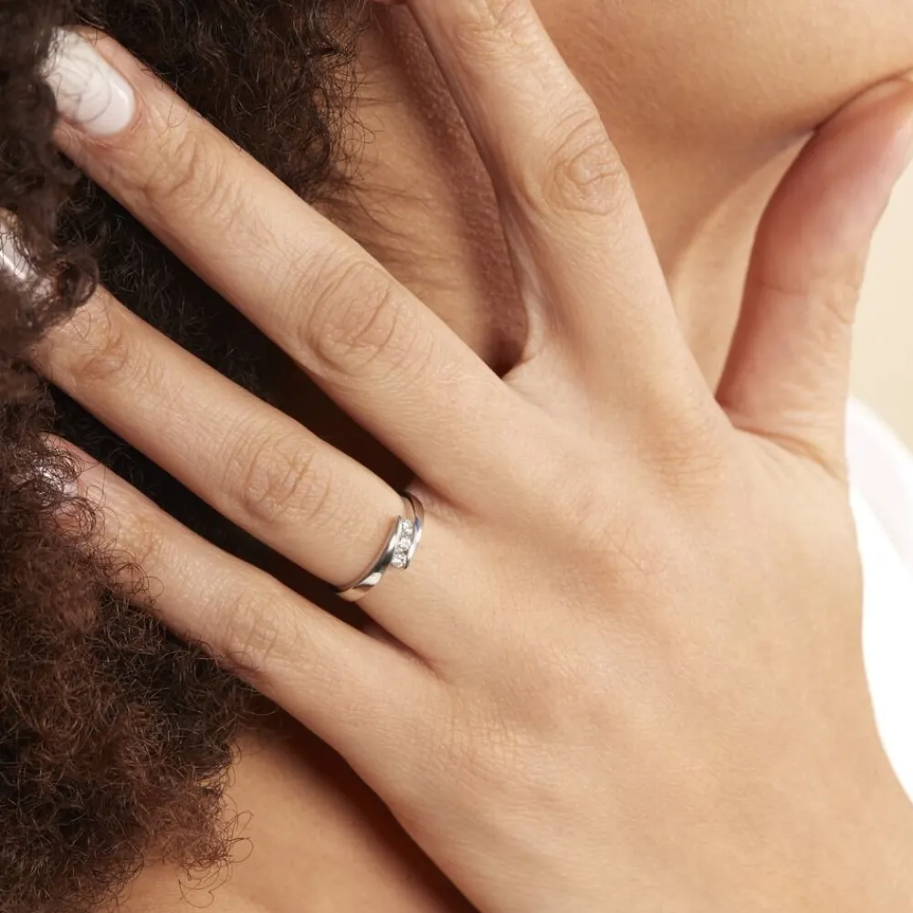 Marc Orian Anniversaire De Mariage|Bagues > Bague Galya Or Blanc Diamant