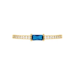 Bague Gamboa Plaqué Or Jaune Verre Oxyde De Zirconium