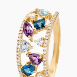 Marc Orian Anniversaire De Mariage|Bagues > Bague Garden Or Jaune Topaze or jaune topaze bleu london