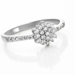 Bague Garoune Argent Blanc Oxyde De Zirconium