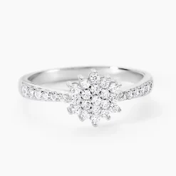 Bague Garoune Argent Blanc Oxyde De Zirconium