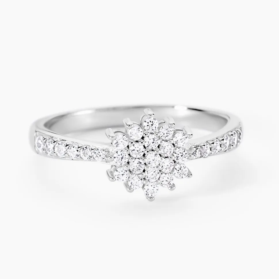 Bague Garoune Argent Blanc Oxyde De Zirconium