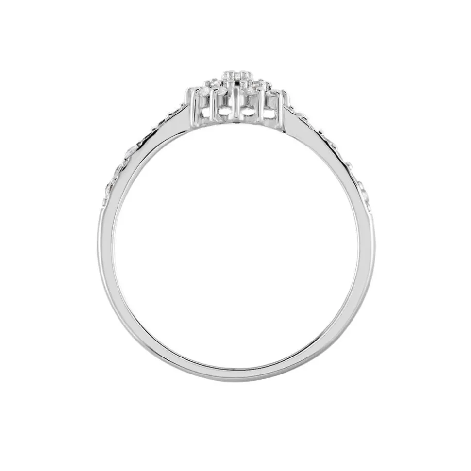 Bague Garoune Argent Blanc Oxyde De Zirconium