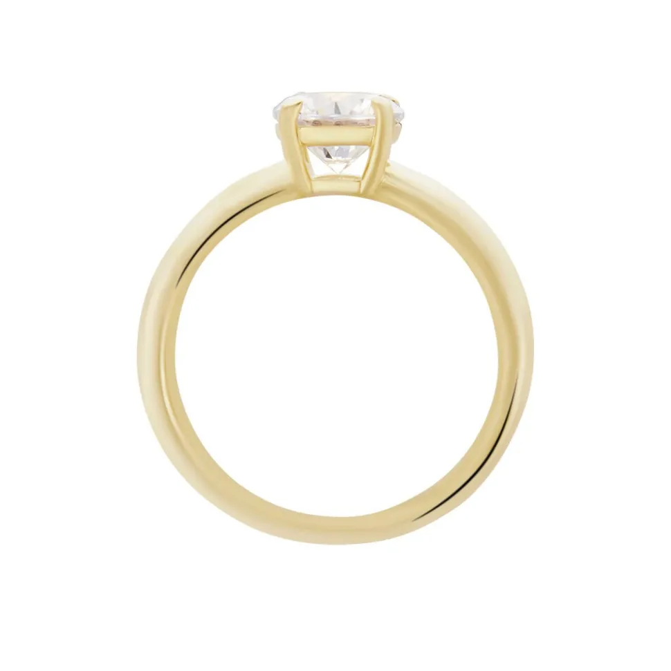Bague Gen Plaqué Or Oxyde De Zirconium