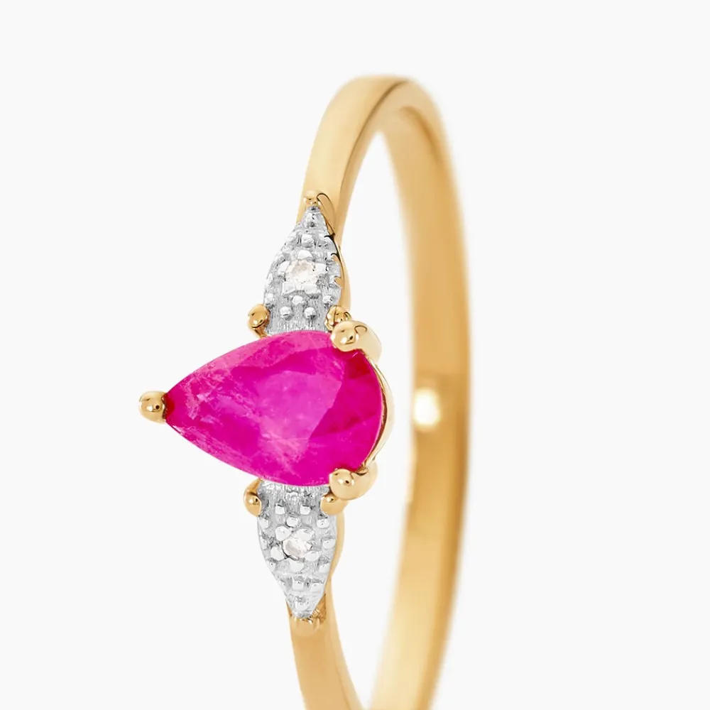 Marc Orian Bagues Rubis|Anniversaire De Mariage > Bague Glykeria Diamant or jaune rubis