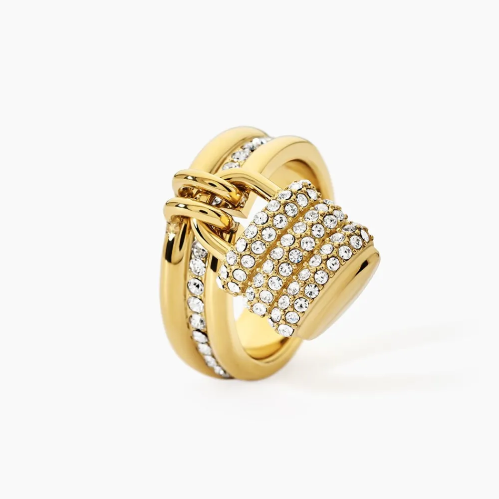 GUESS BIJOUX Bijoux Zirconium|Bagues > Bague Guess My Secret Acier Doré Oxyde De Zirconium