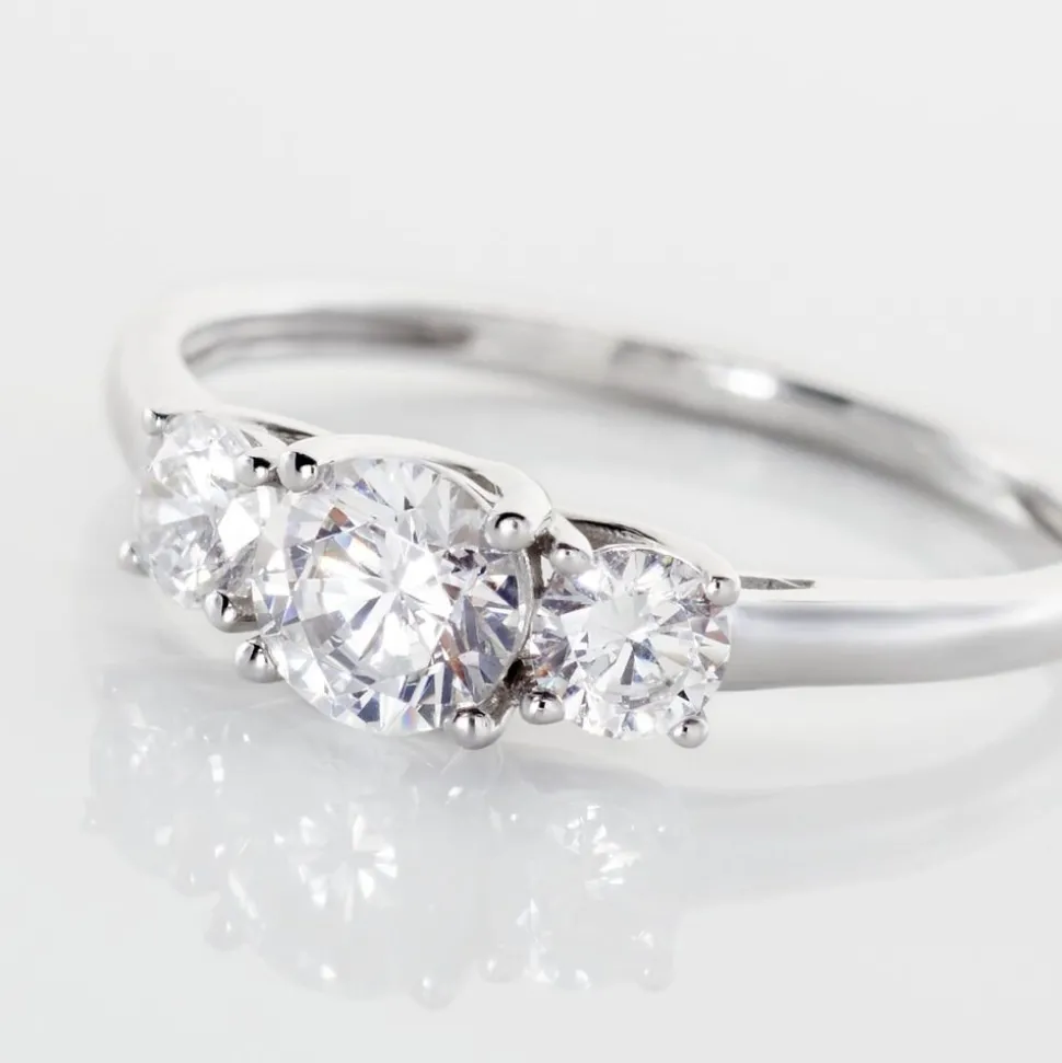Bague Habib Or Blanc Oxyde