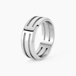 Marc Orian Bagues Homme|Bagues > Bague Halden Acier Blanc