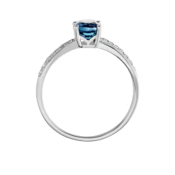 Marc Orian Anniversaire De Mariage|Bagues > Bague Hama Or Blanc Topaze Et Oxyde De Zirconium