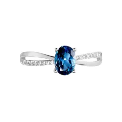 Marc Orian Anniversaire De Mariage|Bagues > Bague Hama Or Blanc Topaze Et Oxyde De Zirconium