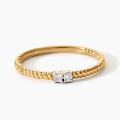 Bague Hanna Plaqué Or Jaune Oxyde De Zirconium