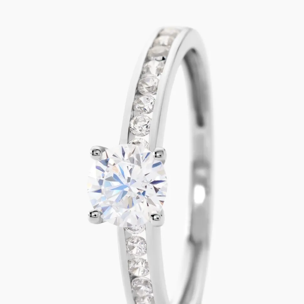 Bague Harem Or Blanc Oxyde