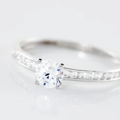 Bague Harem Or Blanc Oxyde