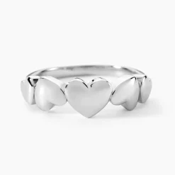 Bague Hearten Argent Blanc