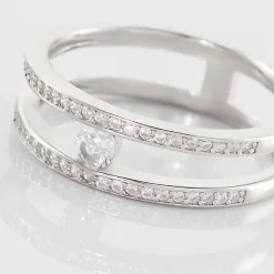 Bague Hermione Argent Blanc Oxyde De Zirconium