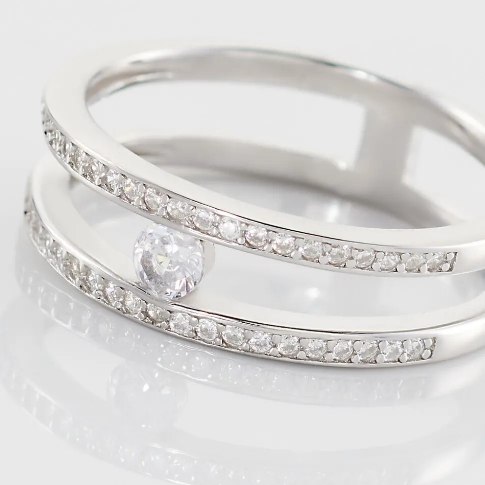 Bague Hermione Argent Blanc Oxyde De Zirconium