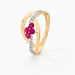 Marc Orian Bagues Rubis|Anniversaire De Mariage > Bague Hoela Or Jaune Diamant Et Rubis
