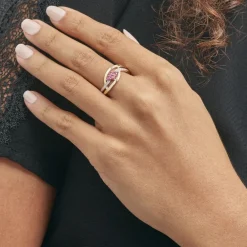Marc Orian Bagues Rubis|Anniversaire De Mariage > Bague Hoela Or Jaune Diamant Et Rubis