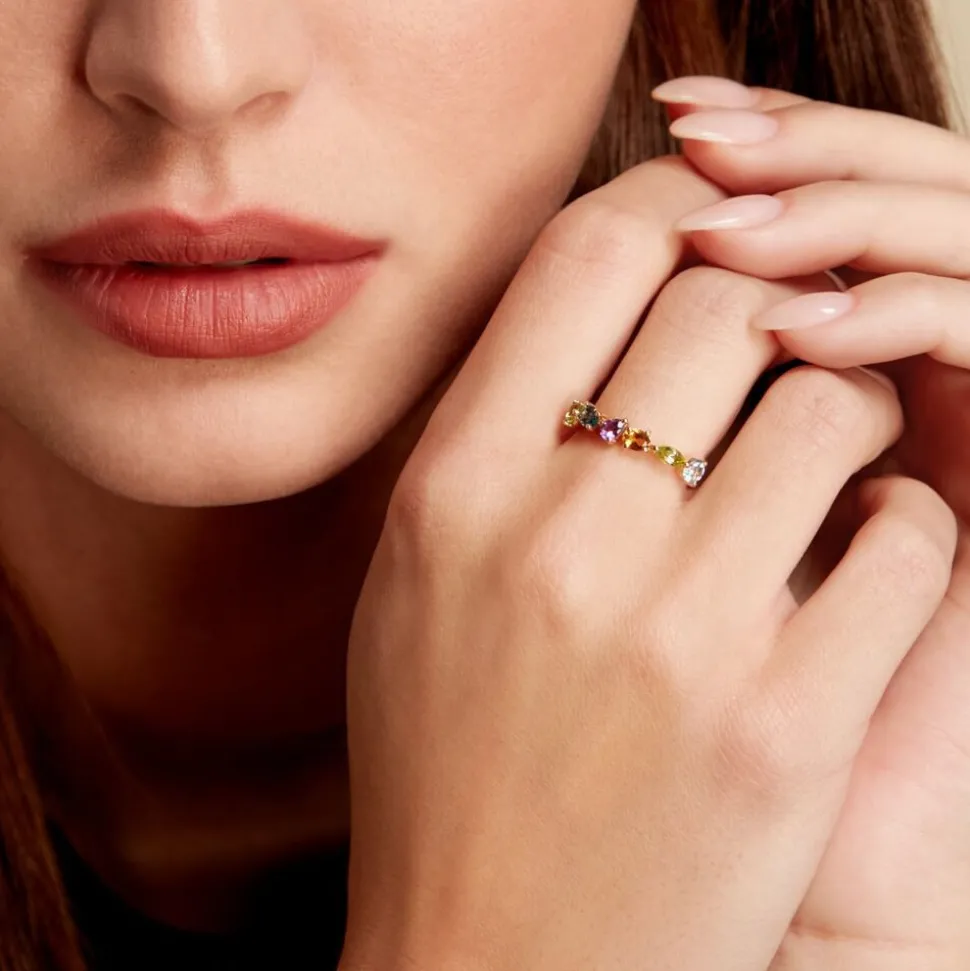 Bague Hortense Or Jaune Topaze Péridot
