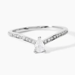 Bague Hyman Argent Blanc Oxyde De Zirconium