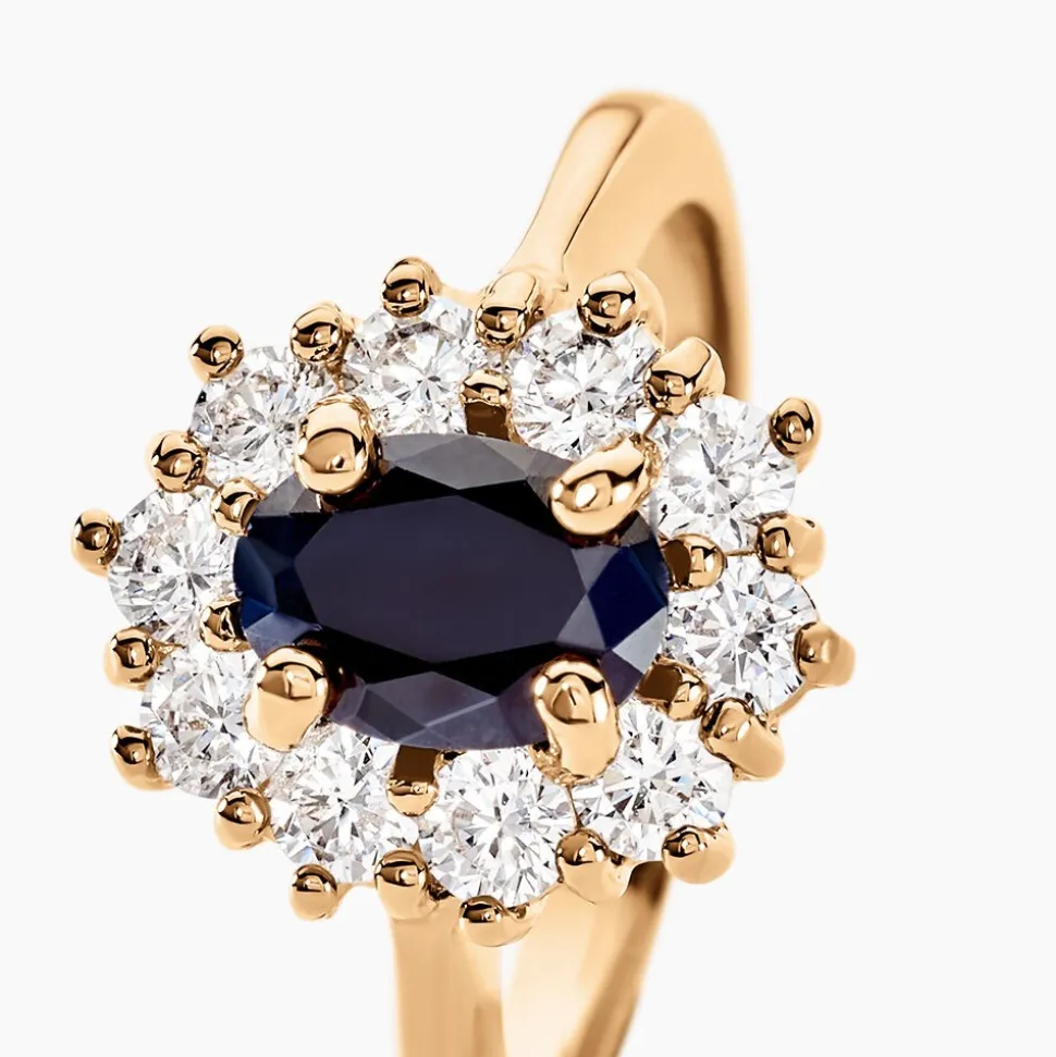 Bague Insaf Plaqué Or Jaune Oxyde De Zirconium