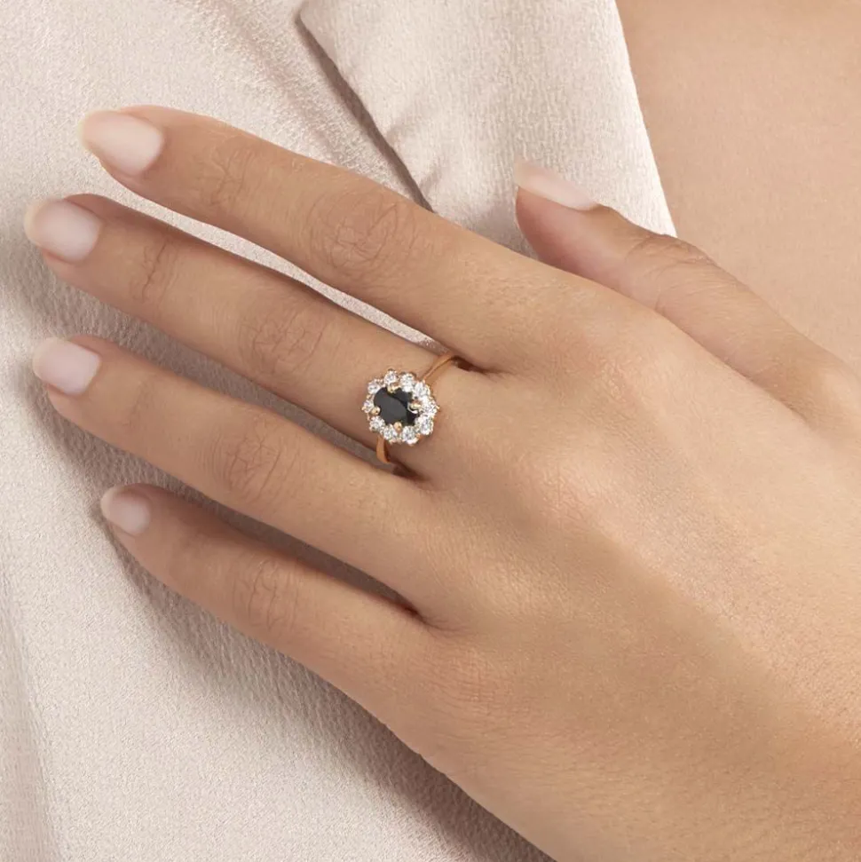 Bague Insaf Plaqué Or Jaune Oxyde De Zirconium