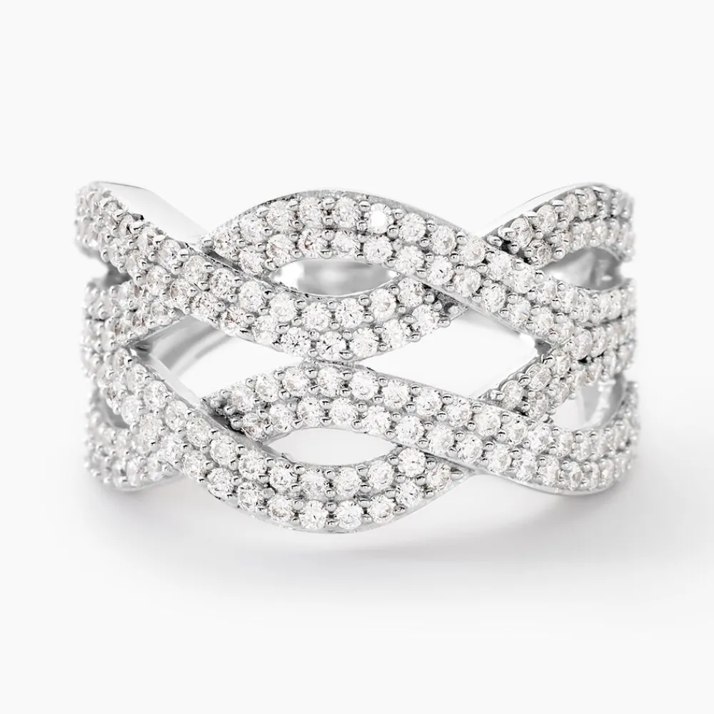 Marc Orian Bagues Fantaisie|Bijoux Zirconium > Bague Ireneo Argent Blanc Oxyde De Zirconium