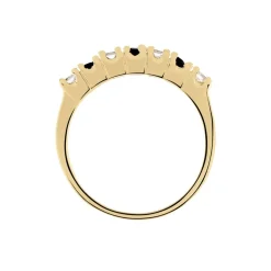 Bague Isee Plaqué Or Oxydes De Zirconium