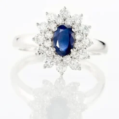 Marc Orian Anniversaire De Mariage|Bagues Saphir > Bague Ivan Or Blanc Saphir Et Diamant