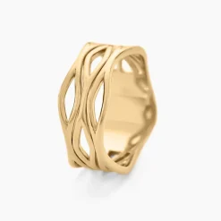 Bague Iza Plaque Or Jaune